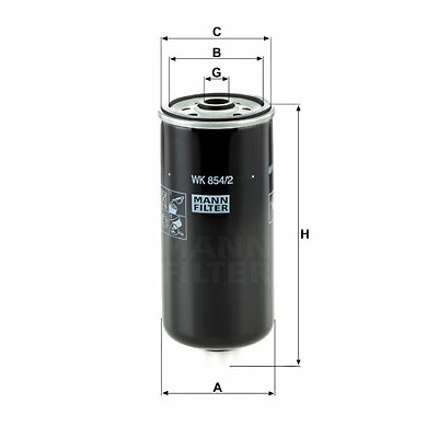 Filtro carburante MANN-FILTER WK 854/2