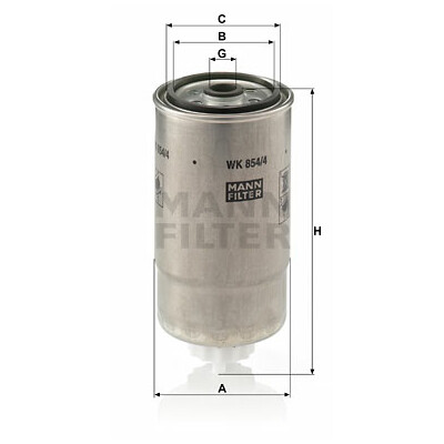 Filtro carburante MANN-FILTER WK 854/4