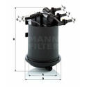 Filtro carburante MANN-FILTER WK 939/1