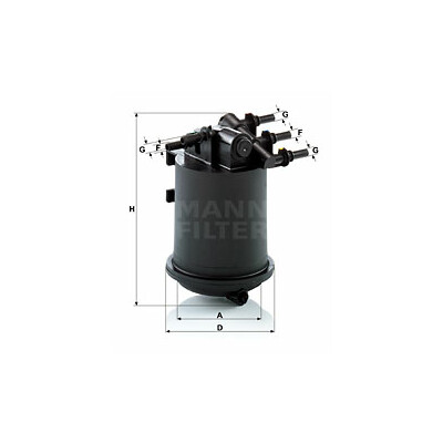 Filtro carburante MANN-FILTER WK 939/1