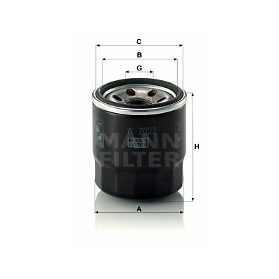 Filtro olio MANN-FILTER W 7023