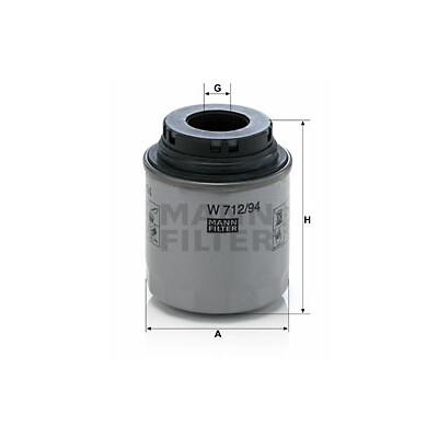 Filtro olio MANN-FILTER W 712/94