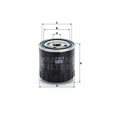 Filtro olio MANN-FILTER W 8013