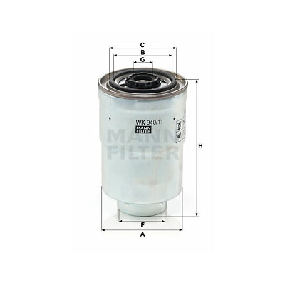 Filtro carburante MANN-FILTER WK 940/11 x