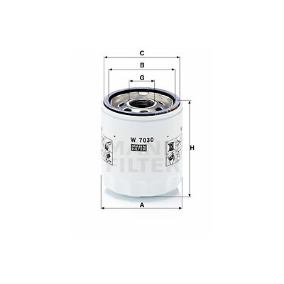 Filtro olio MANN-FILTER W 7030