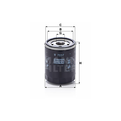 Filtro olio MANN-FILTER W 7037