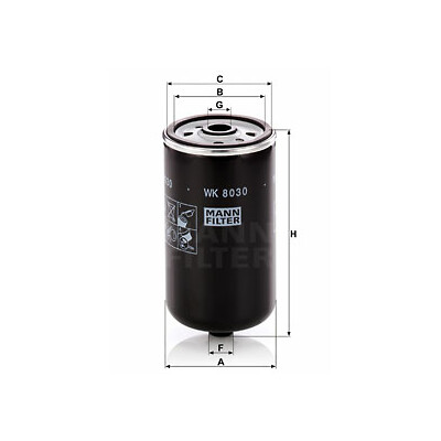 Filtro carburante MANN-FILTER WK 8030