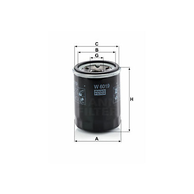 Filtro olio MANN-FILTER W 6019