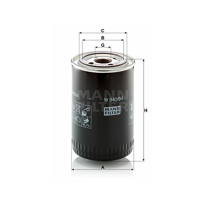 Filtro olio MANN-FILTER W 940/34