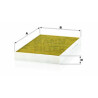 Filtro aria abitacolo Frecious Plus MANN-FILTER FP 3540