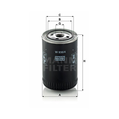 Filtro olio MANN-FILTER W 936/4