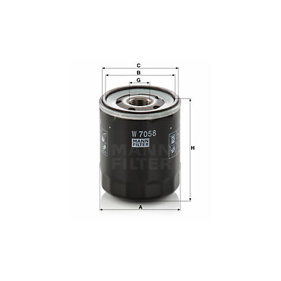 Filtro olio MANN-FILTER W 7058