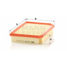 Filtro aria MANN-FILTER C 28 034