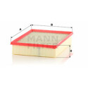 Filtro aria MANN-FILTER C 33 017