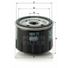 Filtro olio MANN-FILTER MW 77