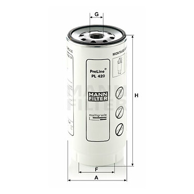 Filtro carburante MANN-FILTER PL 420 x