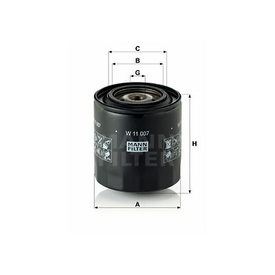 Filtro olio MANN-FILTER W 11 007