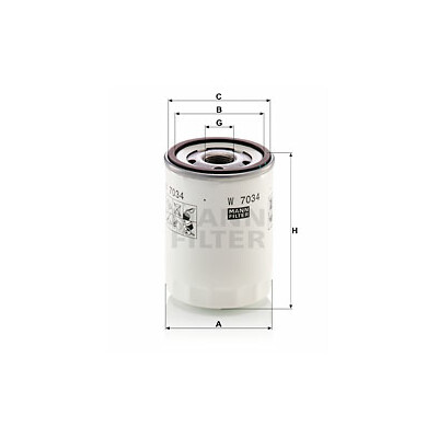 Filtro olio MANN-FILTER W 7034