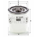Filtro olio MANN-FILTER W 7050