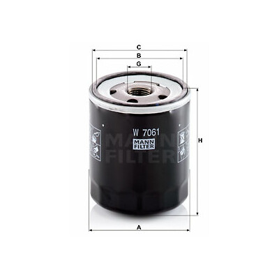 Filtro olio MANN-FILTER W 7061