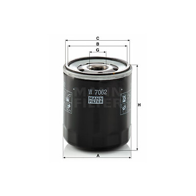 Filtro olio MANN-FILTER W 7062