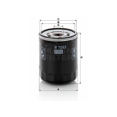 Filtro olio MANN-FILTER W 7063