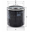 Filtro olio MANN-FILTER W 712/98