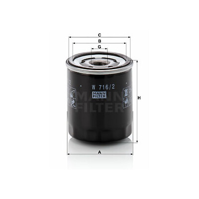Filtro olio MANN-FILTER W 716/2