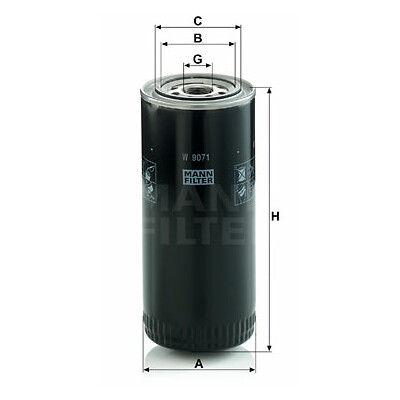 Filtro olio MANN-FILTER W 9071