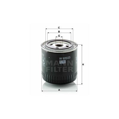 Filtro olio MANN-FILTER W 920/23