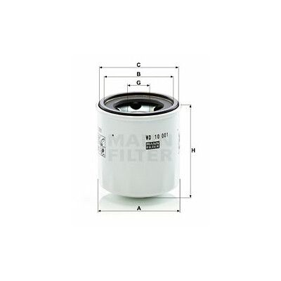Filtro olio MANN-FILTER WD 10 001 x