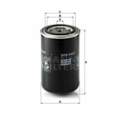 Filtro carburante MANN-FILTER WDK 940/7