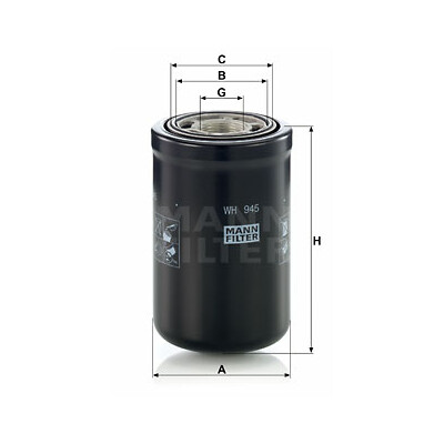 Filtro idraulico, cambio automatico MANN-FILTER WH 945
