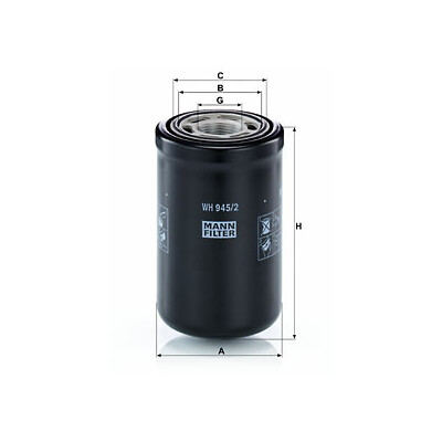 Filtro idraulico, cambio automatico MANN-FILTER WH 945/2