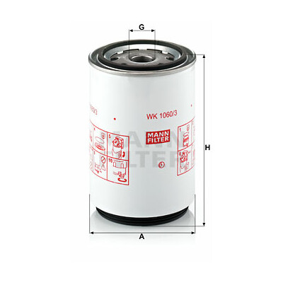 Filtro carburante MANN-FILTER WK 1060/3 x