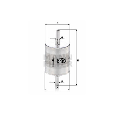 Filtro carburante MANN-FILTER WK 52/1
