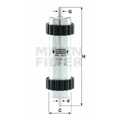 Filtro carburante MANN-FILTER WK 6037