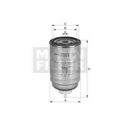 Filtro carburante MANN-FILTER WK 716/2 x