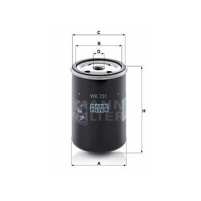 Filtro carburante MANN-FILTER WK 731