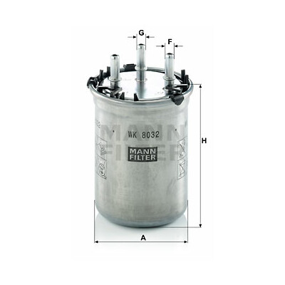 Filtro carburante MANN-FILTER WK 8032