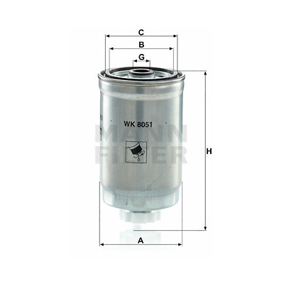 Filtro carburante MANN-FILTER WK 8051