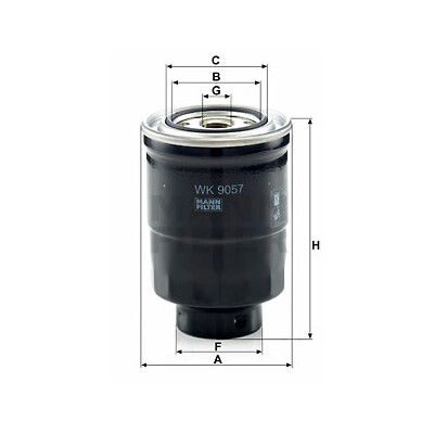 Filtro carburante MANN-FILTER WK 9057 z