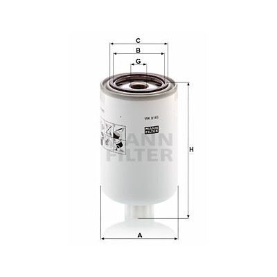 Filtro carburante MANN-FILTER WK 9165 x
