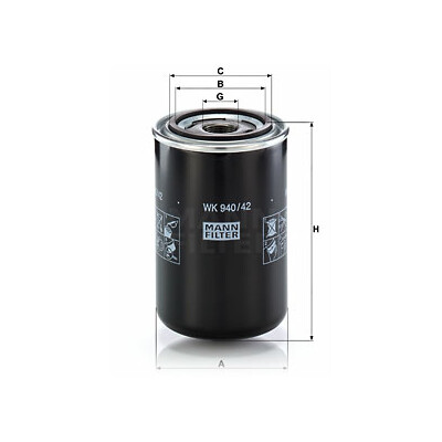 Filtro carburante MANN-FILTER WK 940/42
