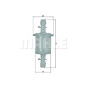 Filtro carburante MAHLE ORIGINAL KL 26 OF