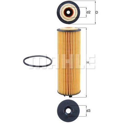 Filtro olio MAHLE ORIGINAL OX 1155D