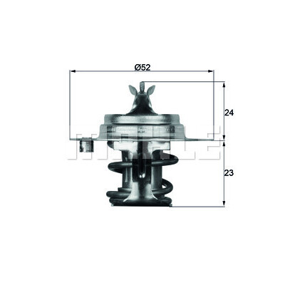Termostato, liquido di raffreddamento MAHLE ORIGINAL TX 7 83D