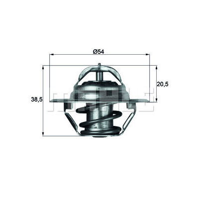 Termostato, liquido di raffreddamento MAHLE ORIGINAL TX 3 87D