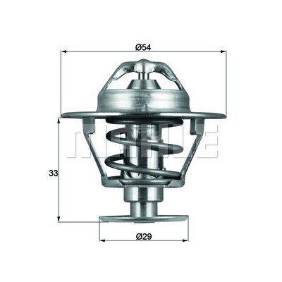 Termostato, liquido di raffreddamento MAHLE ORIGINAL TX 86 76D