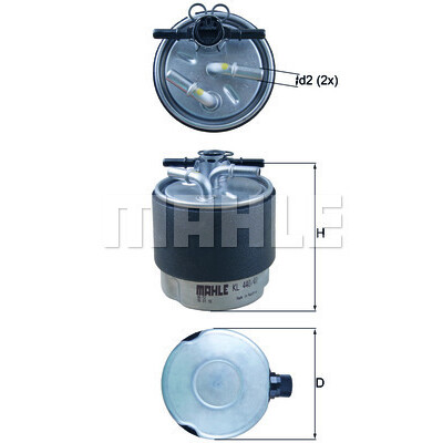 Filtro carburante MAHLE ORIGINAL KL 440/41